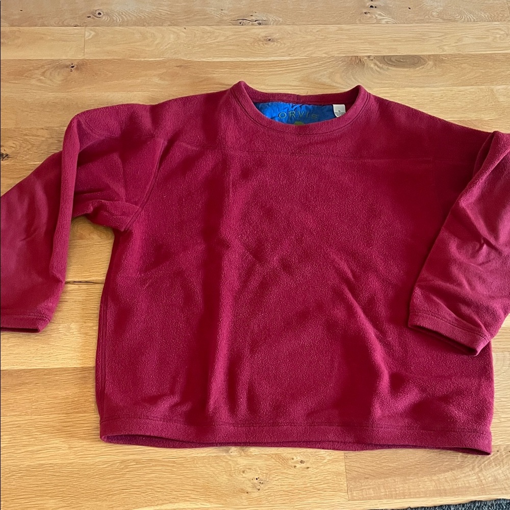 Orvis Red Fleece Sweatshirt